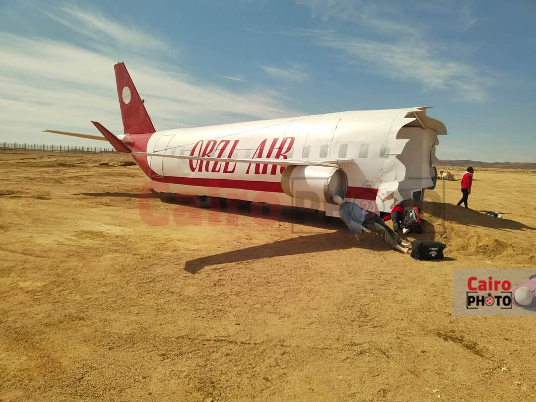 تجربة سقوط طائرة ركاب بمطار مرسى علم 