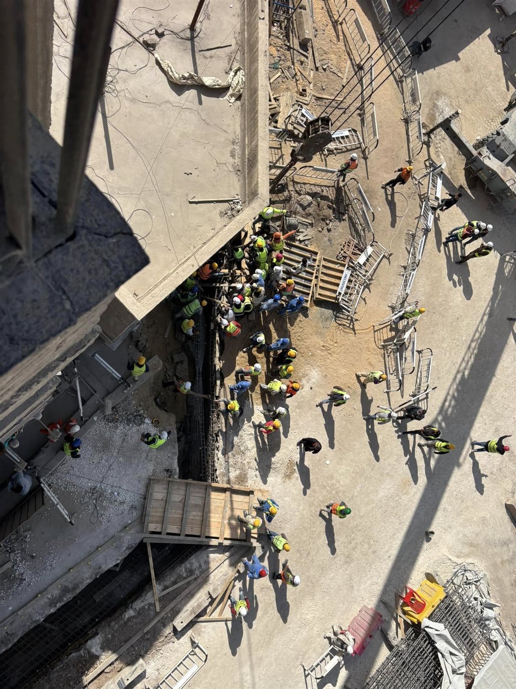 صور لعمال الحفر بمشروع الخط الرابع للمترو