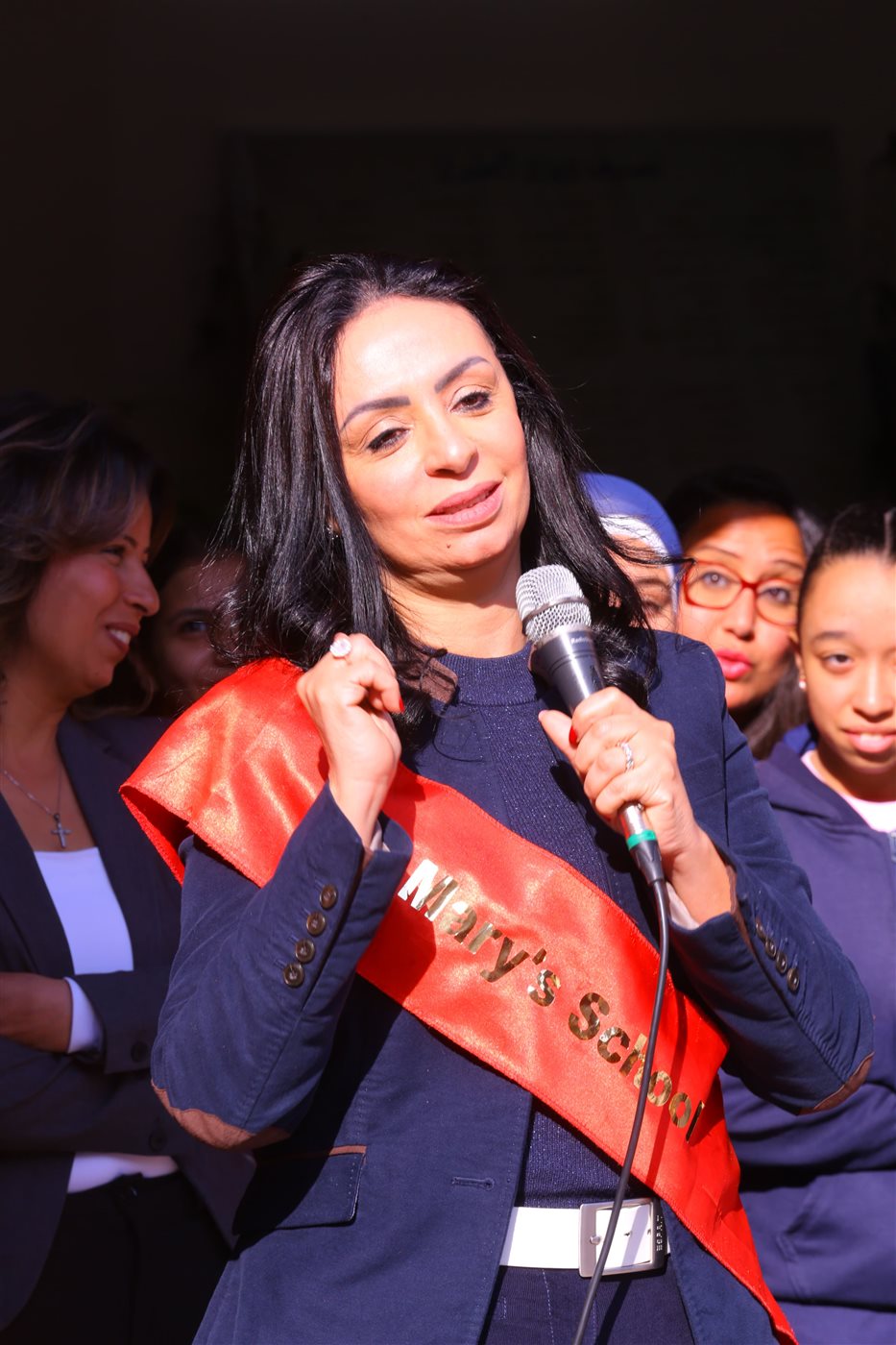 وزيرة التضامن تزور مدرسة راهبات الراعي الصالح 