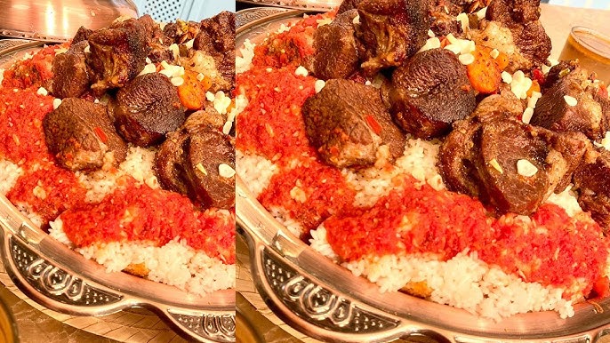 خطوات تحضير فتة اللحم الضاني