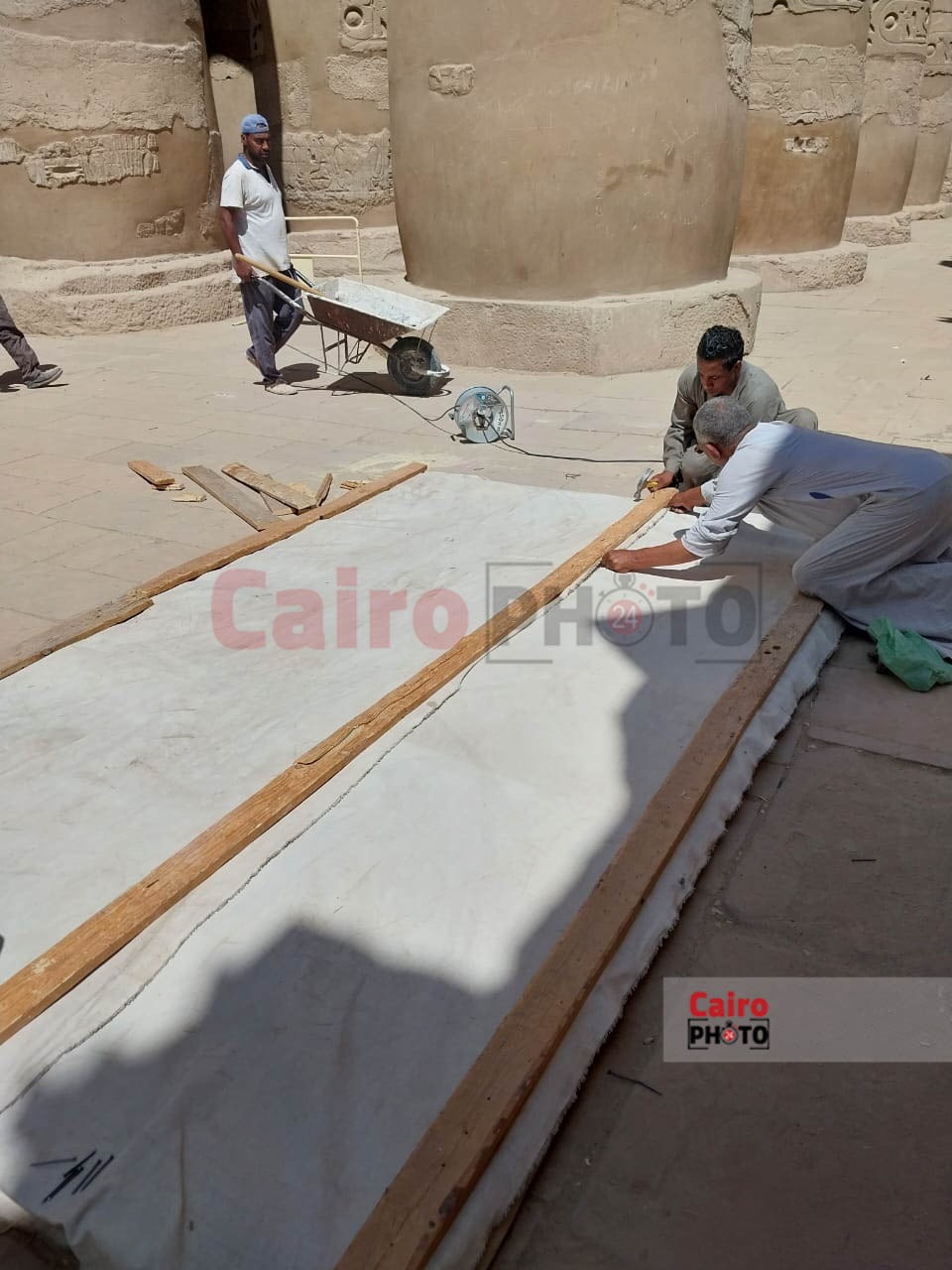 الخطوات الصحيحة لنقل الأحجار الأثرية 