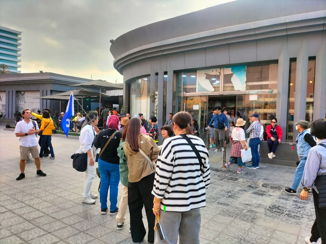 جانب من إقبال السائحين على المتحف المصري بالتحرير