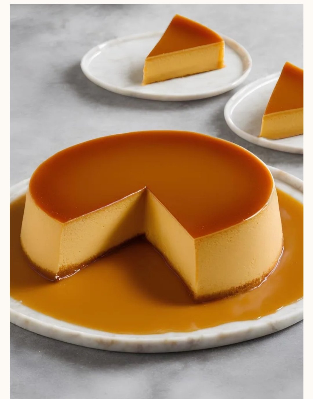 طريقة عمل كريم كراميل بدون بيض