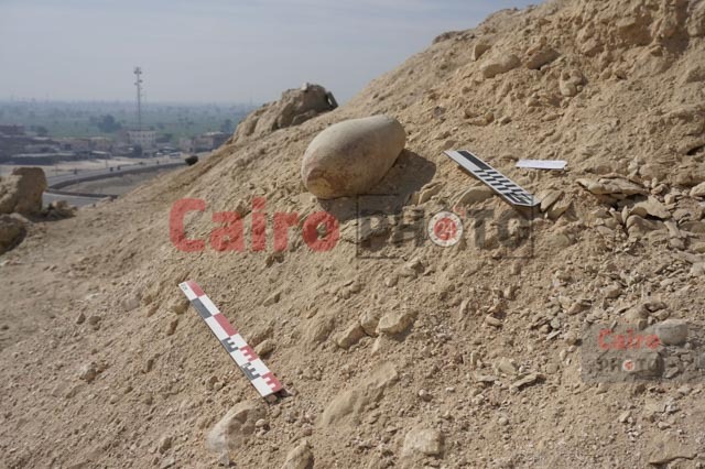 قطعة فخار مُكتشفه بواسطة البعثة الإسبانية بالأقصر   