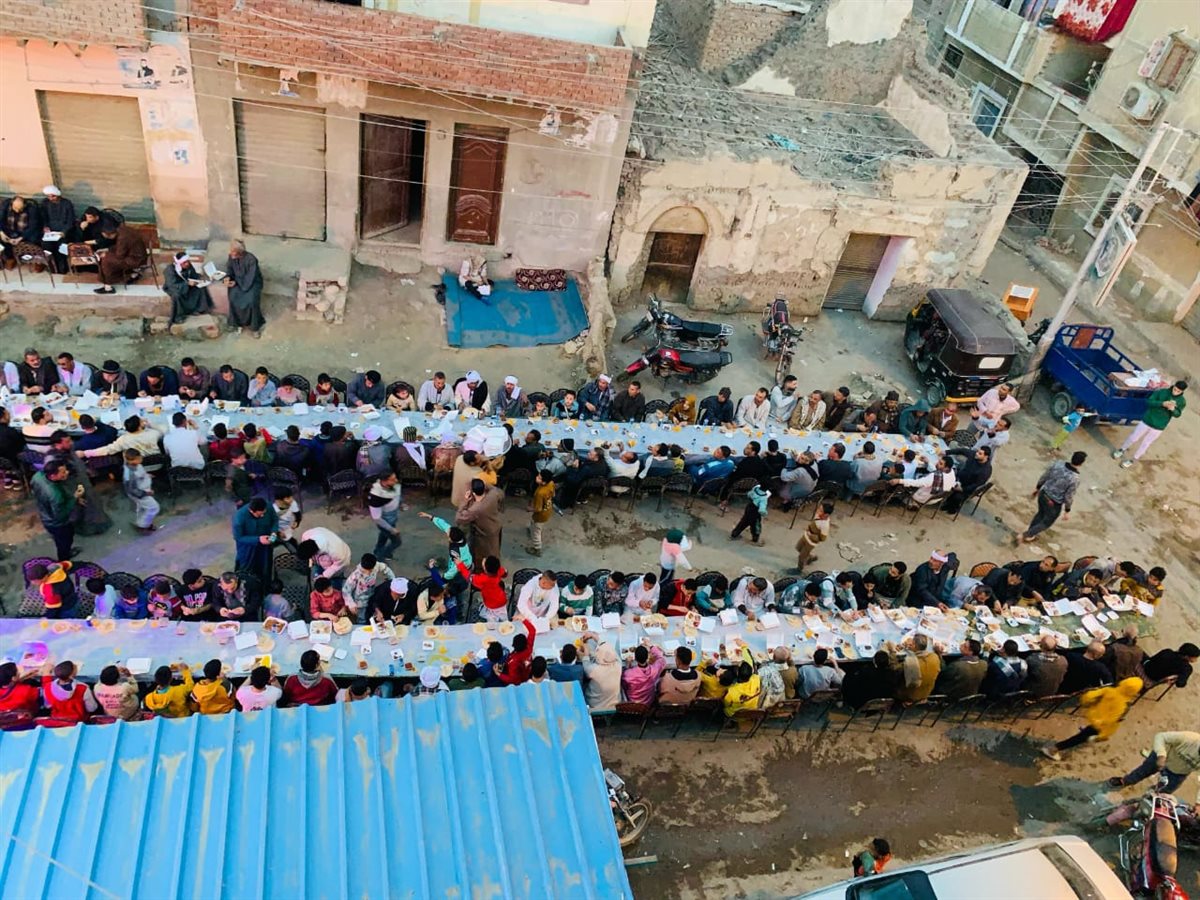 الإفطار الجماعي بقرية الروبيات بالفيوم