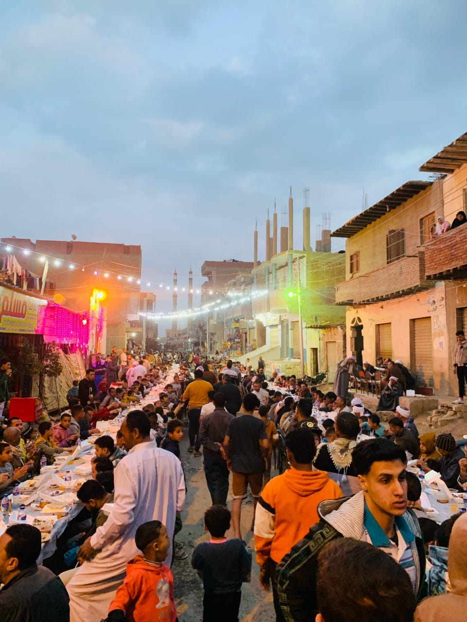 الإفطار الجماعي بقرية الروبيات بالفيوم