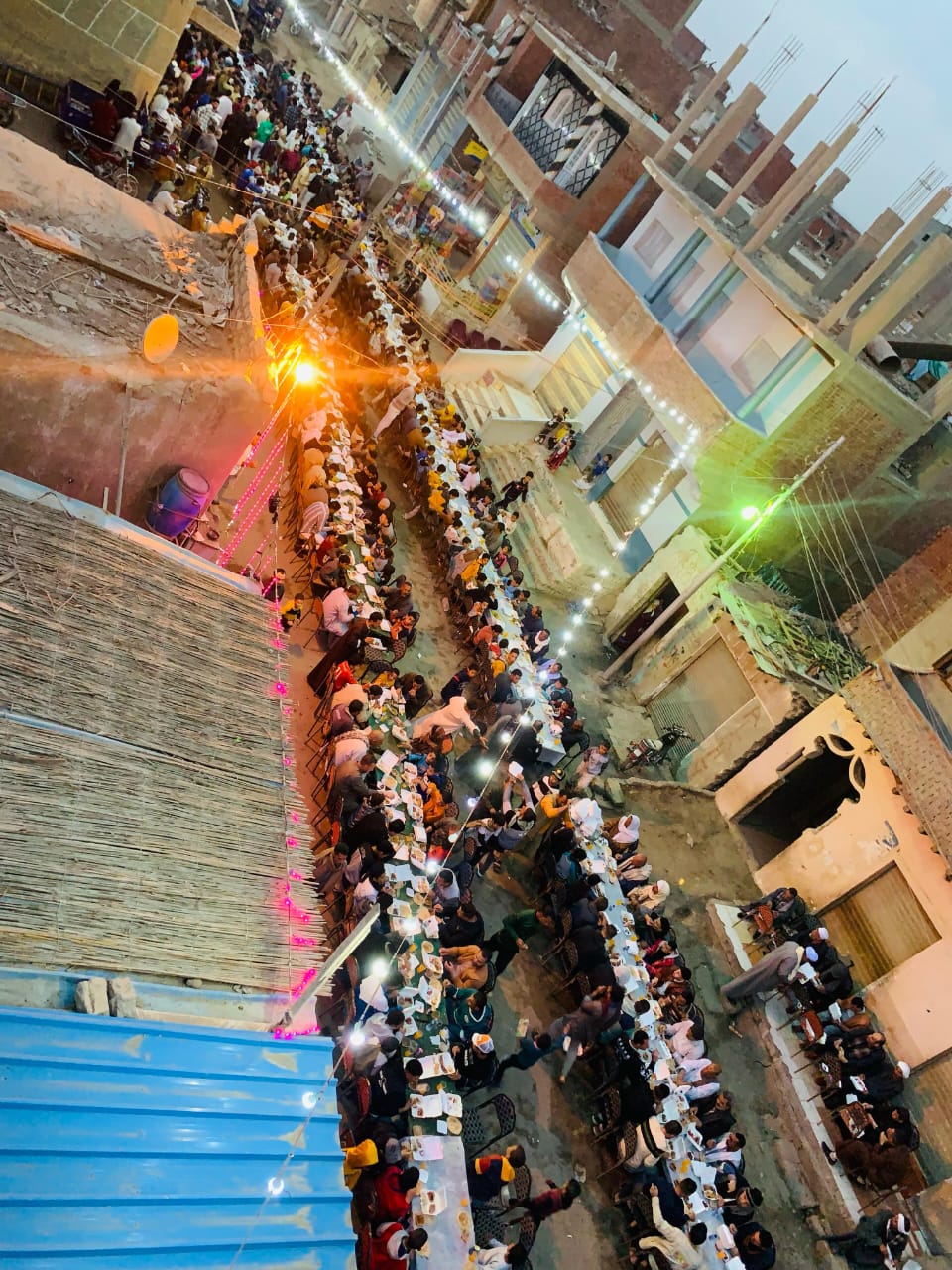 الإفطار الجماعي بقرية الروبيات بالفيوم