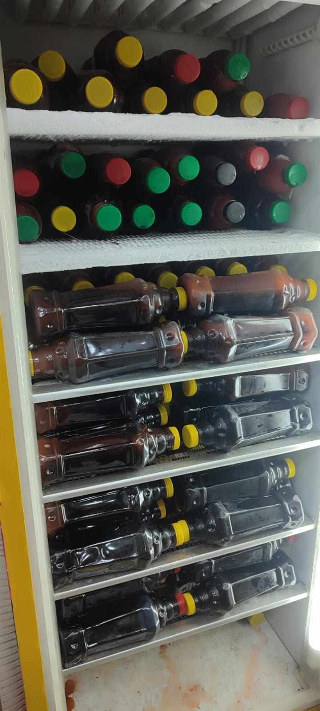 العصائر المضبوطة 