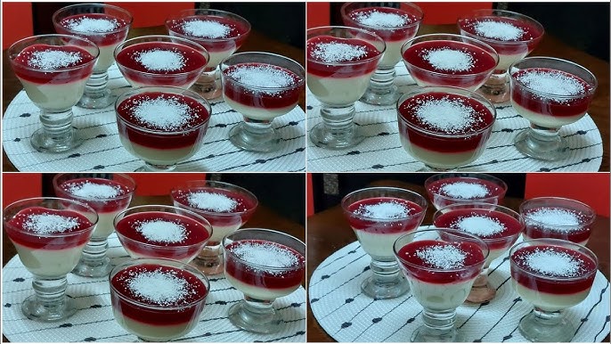 طريقة عمل مهلبية بالكركديه وقمر الدين