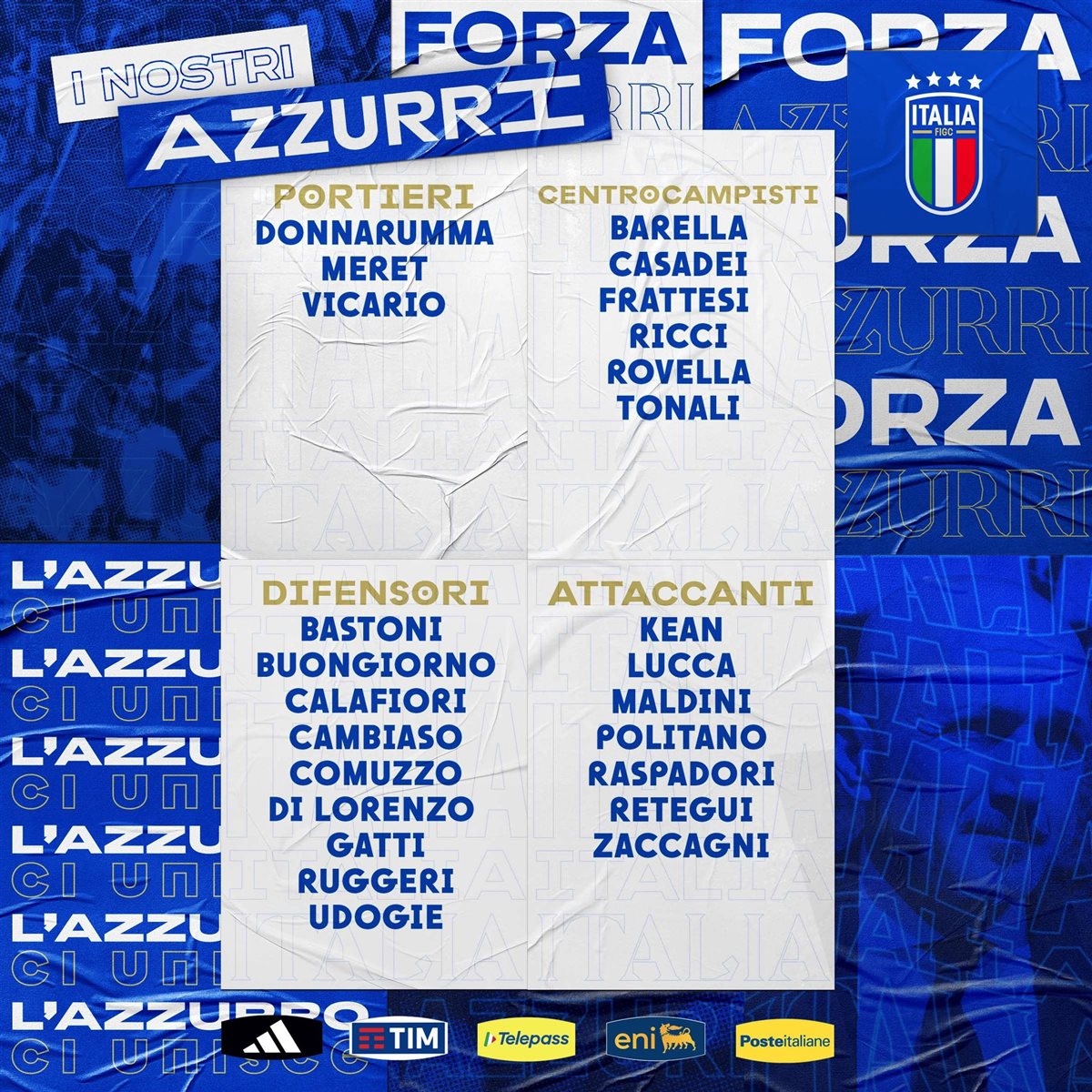 قائمة منتخب إيطاليا