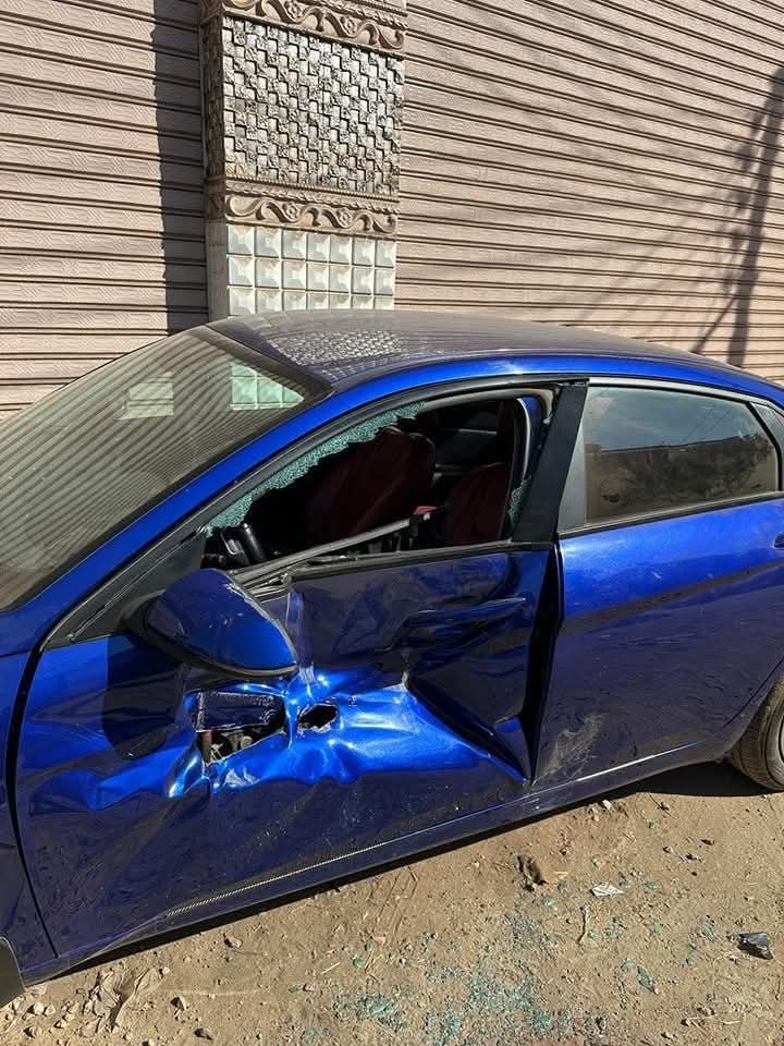 جانب من التصادم 