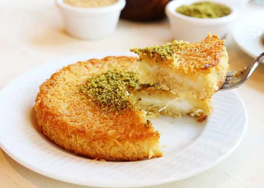 مقادير عمل الكنافة بالقشطة