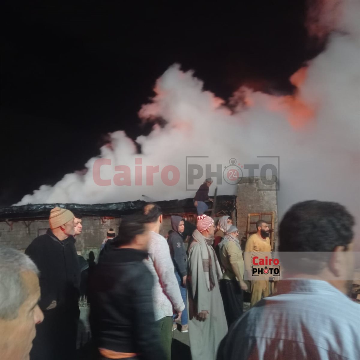 حريق بمخزن بلاستيك بكفر الشيخ 