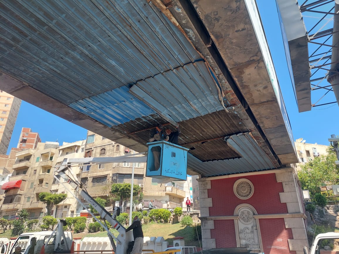 إصلاح كوبري قنال السويس 