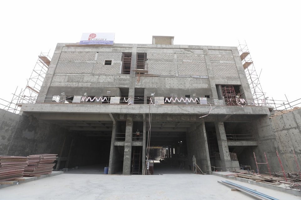 صور تقدم الأعمال التنفيذية في محطة مترو حدائق الأشجار بالخط الرابع