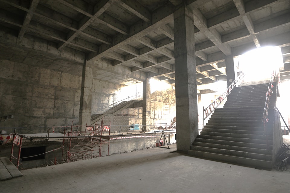 صور تقدم الأعمال التنفيذية في محطة مترو حدائق الأشجار بالخط الرابع