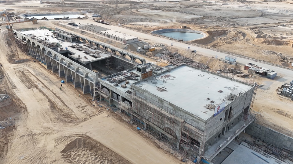 صور تقدم الأعمال التنفيذية في محطة مترو حدائق الأشجار بالخط الرابع