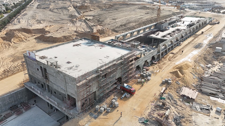 صور تقدم الأعمال التنفيذية في محطة مترو حدائق الأشجار بالخط الرابع