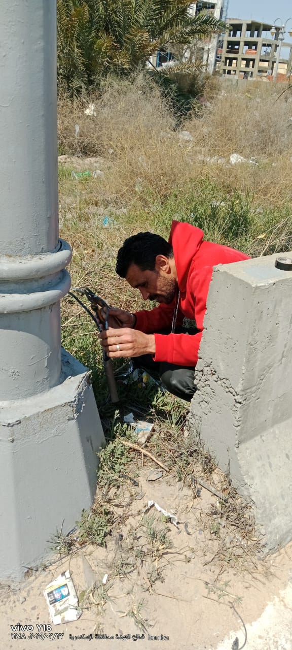 استعدادات تهيئة الشوارع لاستقبال عيد الفطر 