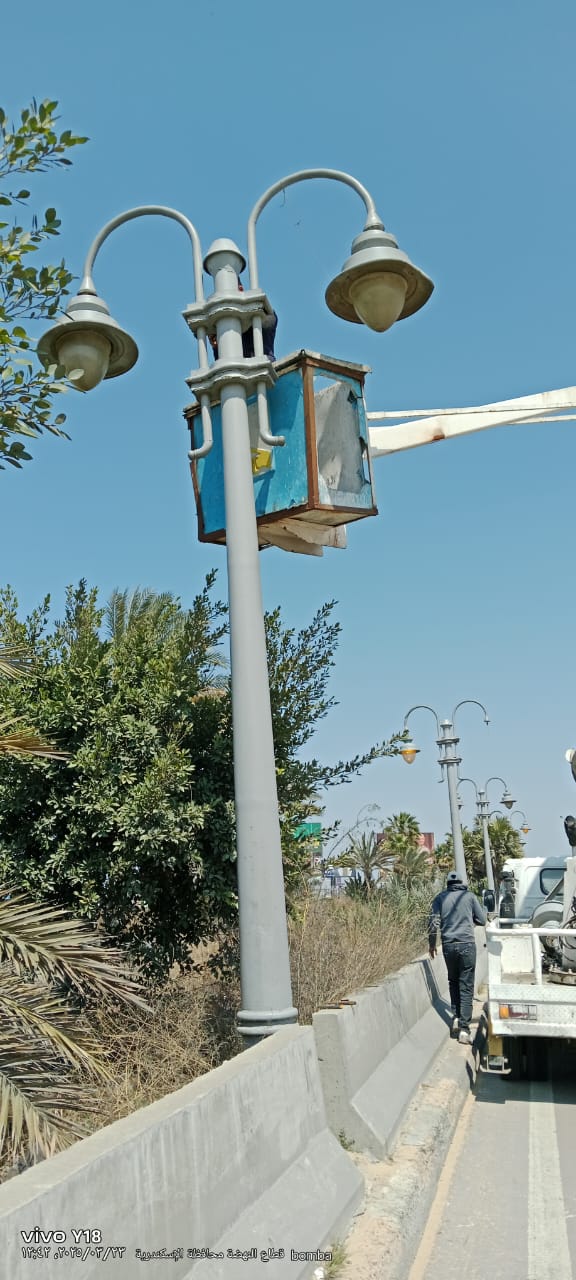 استعدادات تهيئة الشوارع لاستقبال عيد الفطر 