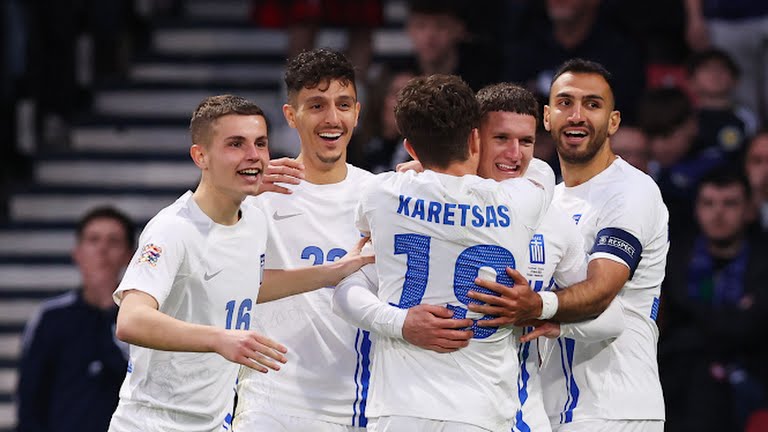 <strong>مباراة اليونان واسكتلندا في دوري الأمم الأوروبية</strong>