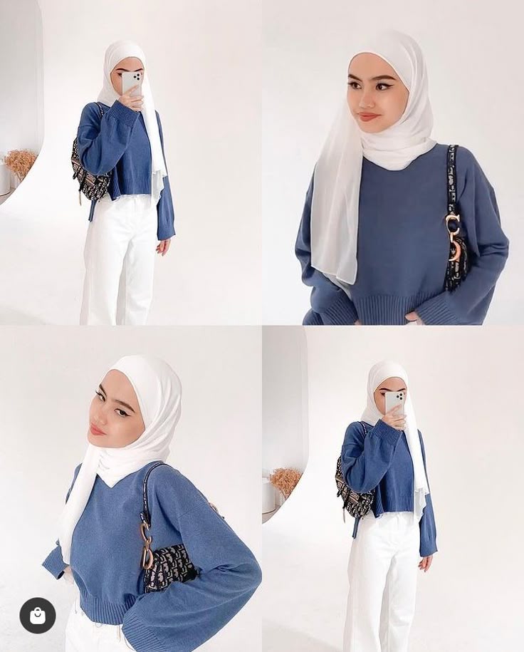 لفات حجاب للوجه البيضاوي