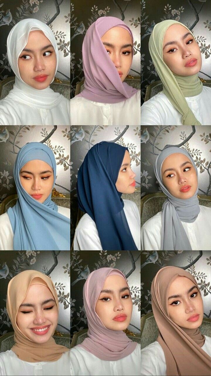 لفات حجاب للوجه البيضاوي