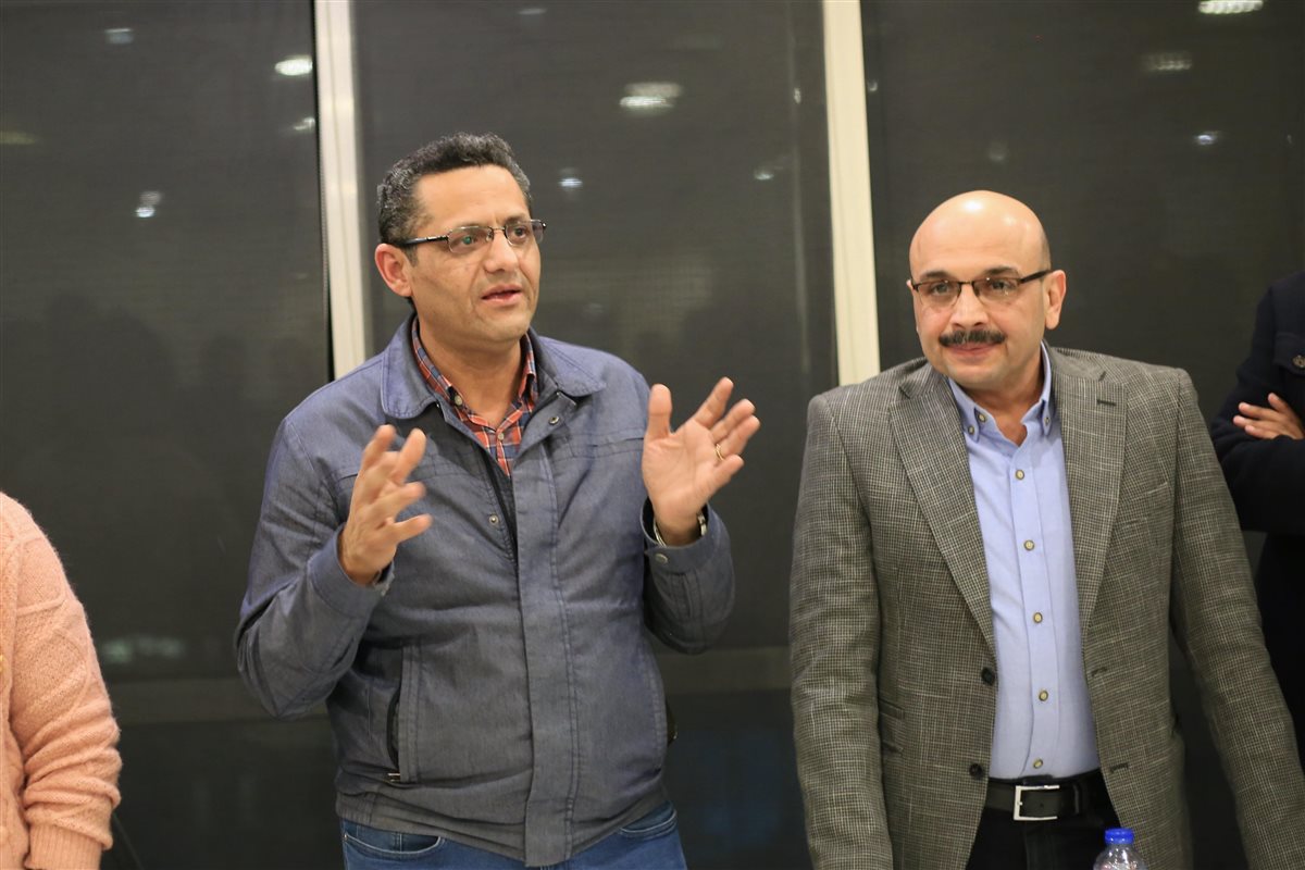 الكاتب الصحفي خالد البلشي والكاتب الصحفي محمد سعد عبد الحفيظ