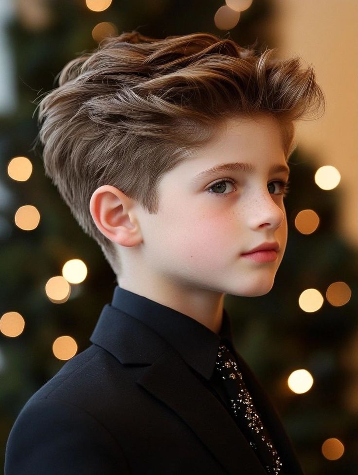 قصات شعر أطفال أولاد طويل