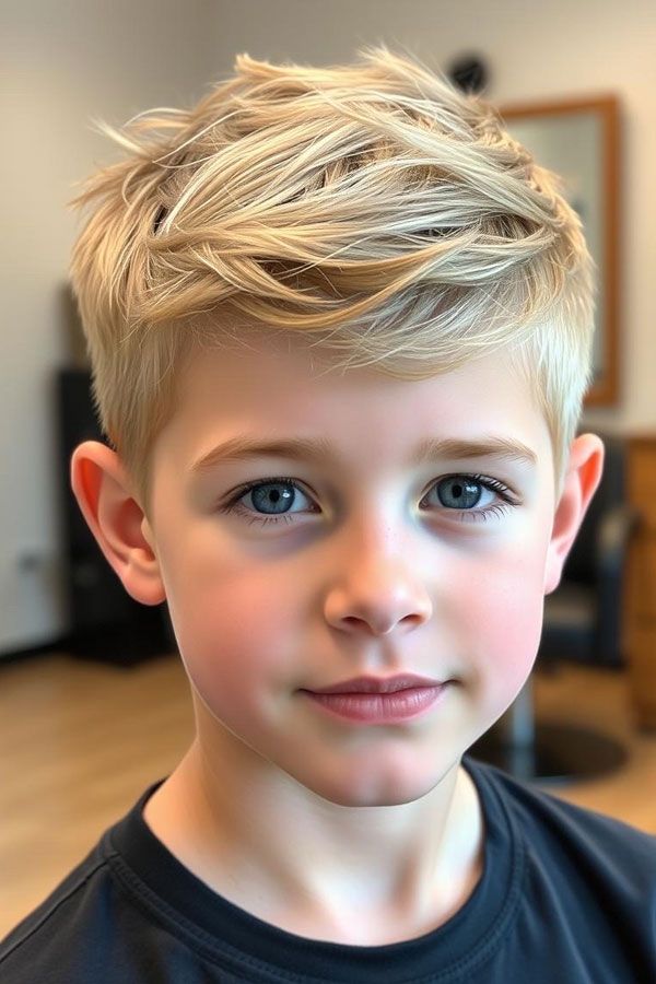 قصات شعر أطفال أولاد قصير