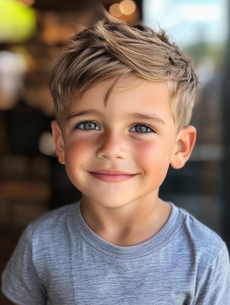 قصات شعر أطفال أولاد قصير