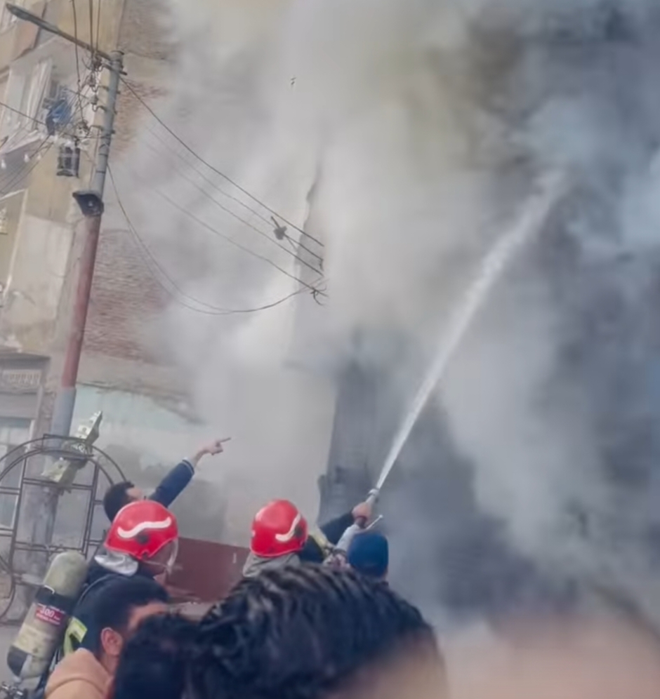 السيطرة على حريق نشب داخل كافتيريا في البحيرة