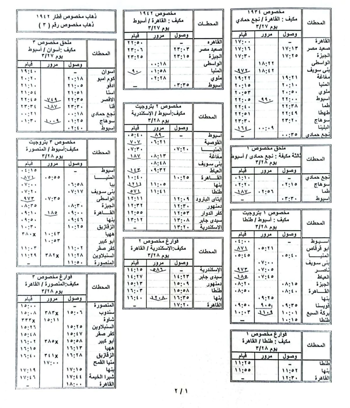 السكة الحديد تقرر تشغيل قطارات مخاصيص مكيفة على بعض خطوطها بداية من الخميس المقبل
