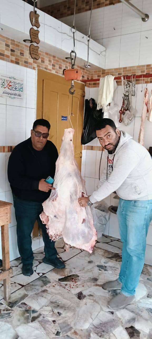 اللحوم المضبوطة خلال الحملة