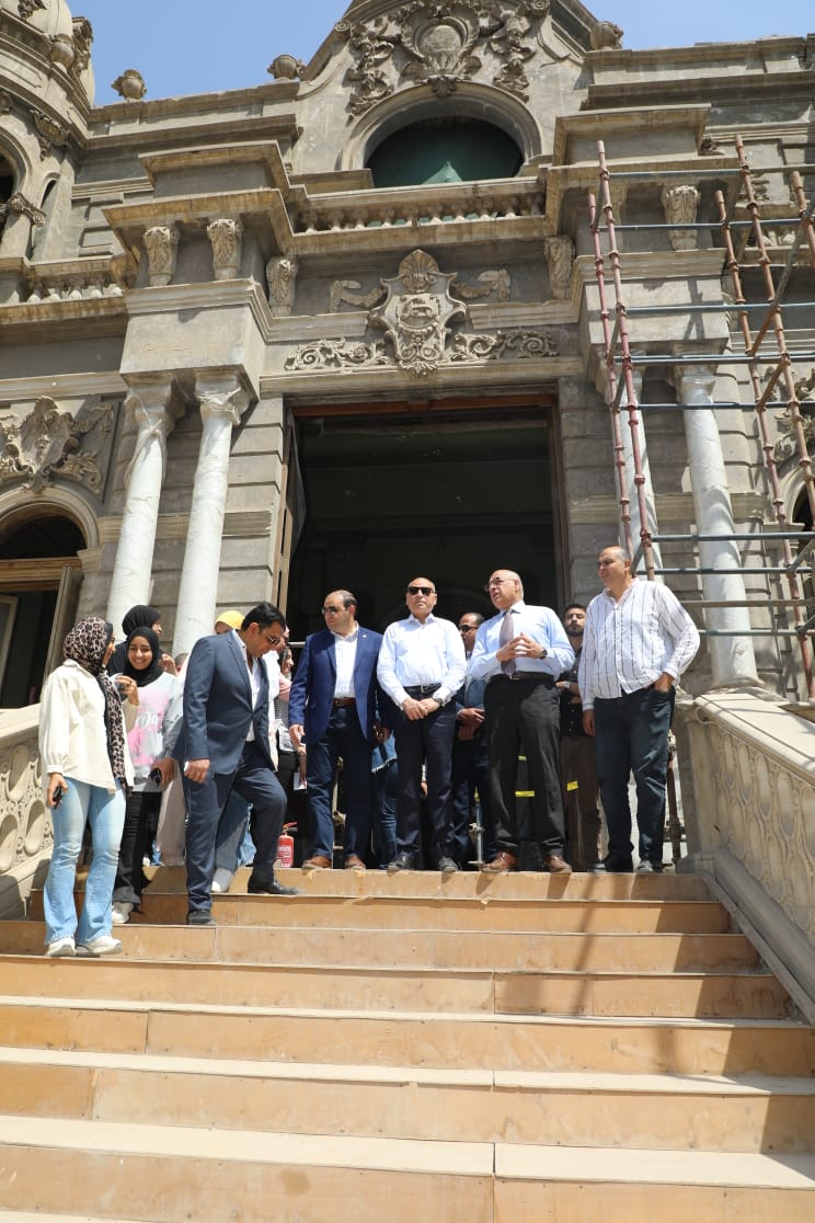 تفقد أعمال قصر حبيب باشا السكاكينى