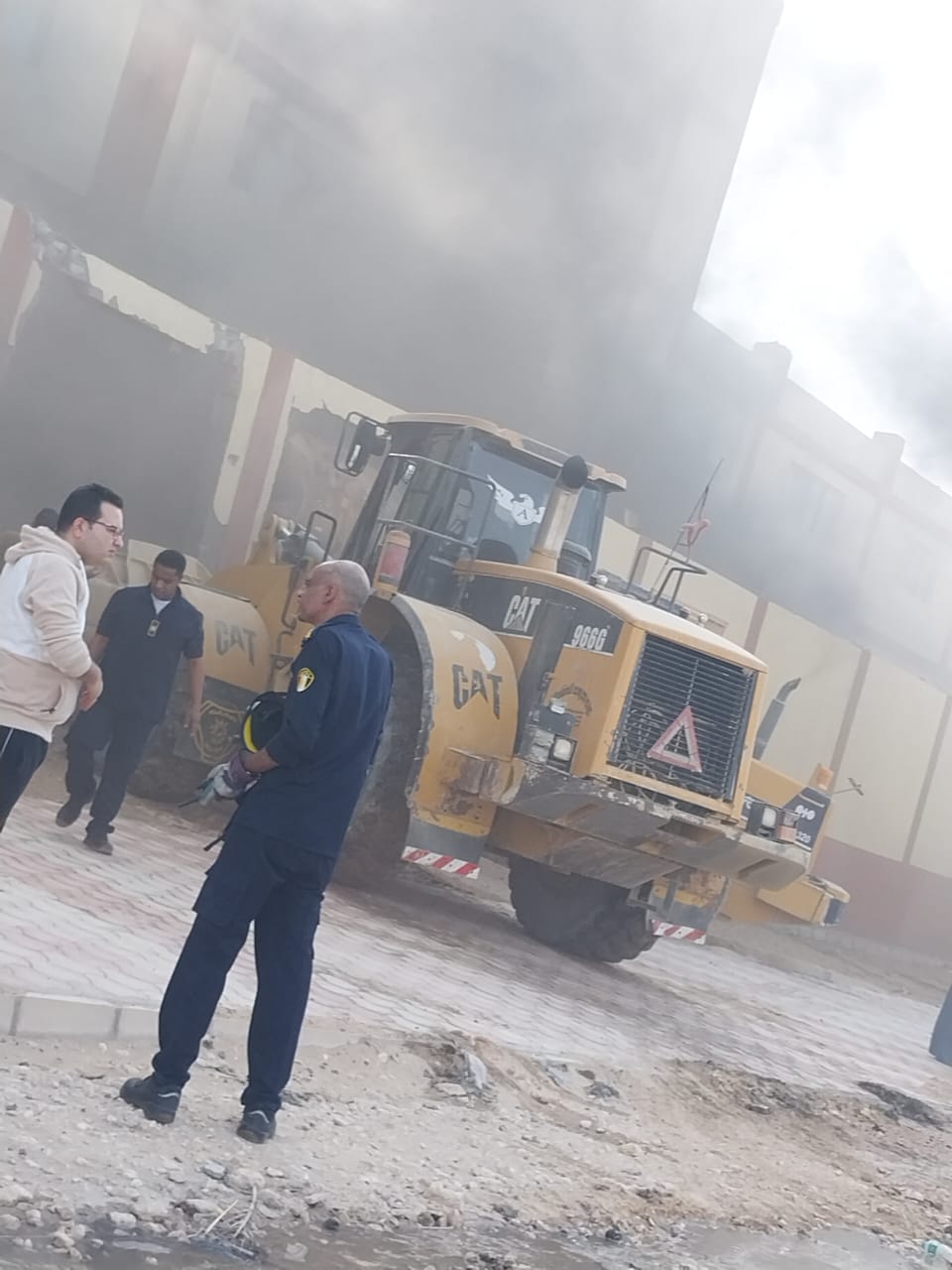 حريق مصنع نجف