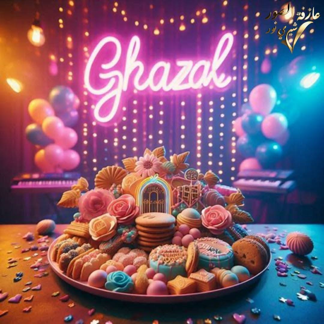 بطاقة تهنئة بالعيد بالاسم والصورة