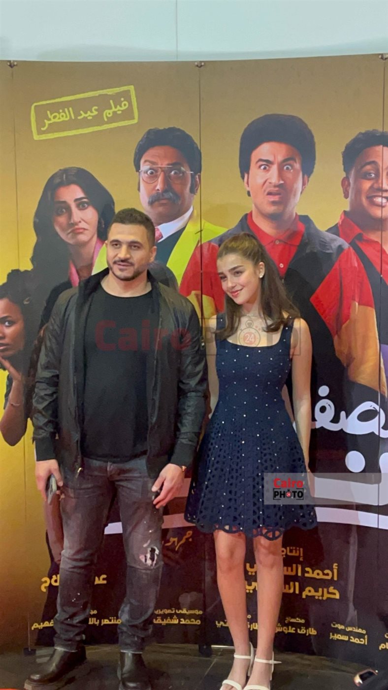 بالصور.. علي ربيع وأوس أوس والمنتج أحمد السبكي يحتفلون بالعرض الخاص لـ فيلم الصفا الثانوية بنات