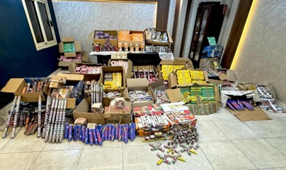 ضبط أكثر من 100 مليون قطعة ألعاب نارية مختلفة الأحجام