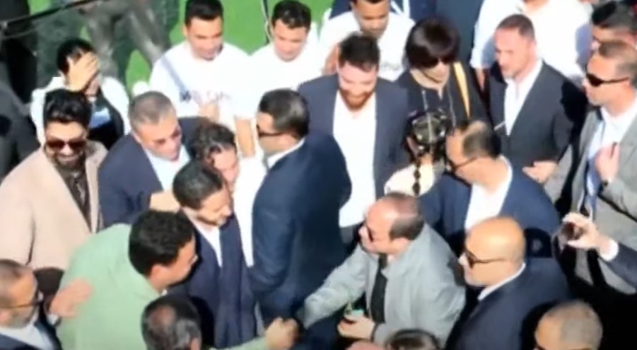 هشام ماجد ومصطفى غريب وأحمد مالك يلتقون بالرئيس السيسي في احتفالية عيد الفطر