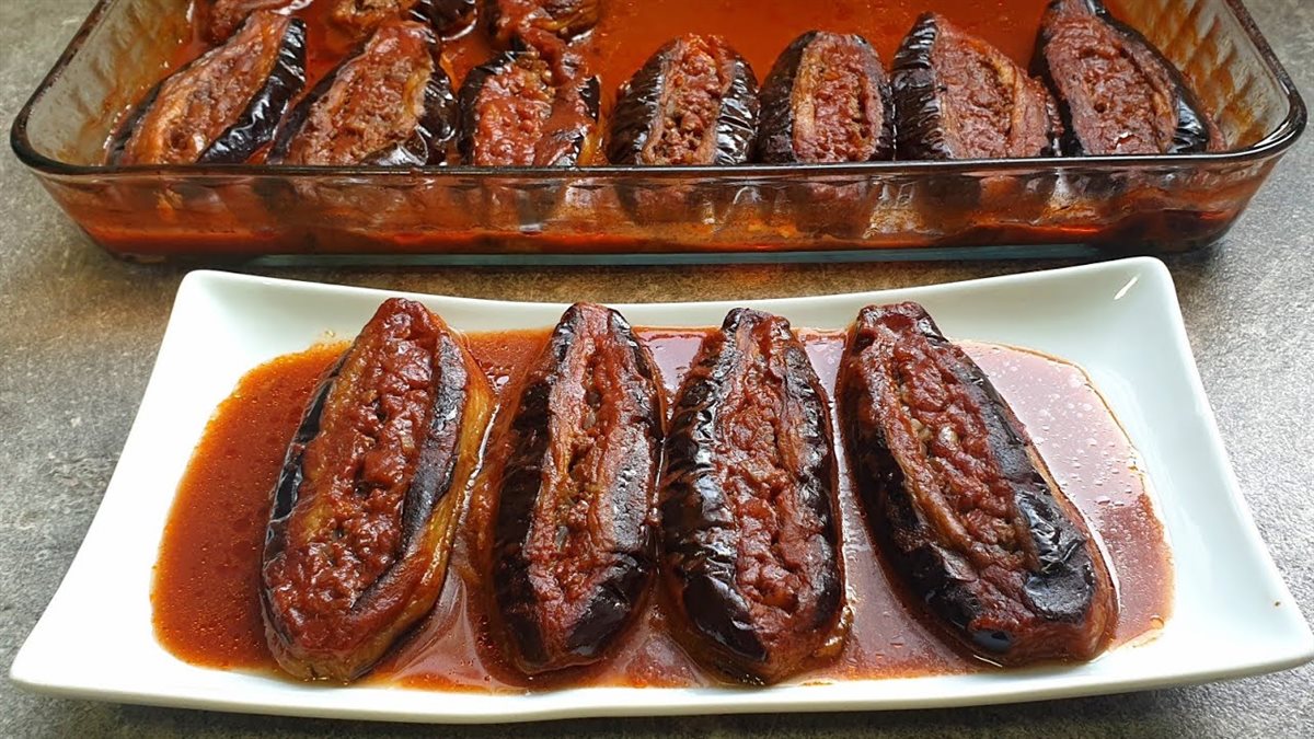 طريقة عمل شيخ المحشي بالباذنجان