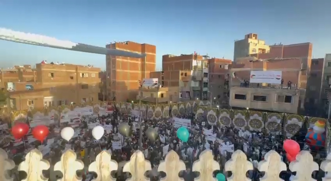 الآلاف يتظاهرون في المنوفية رفضا لتهجير الفلسطينين وتأييد موقف الرئيس