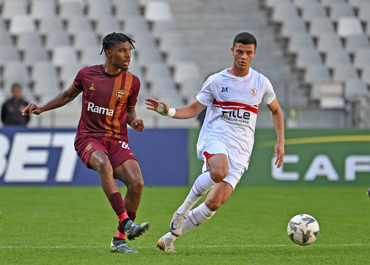 لقطات من مباراة الزمالك وستيلينبوش في ذهاب ربع نهائي كأس الكونفدرالية