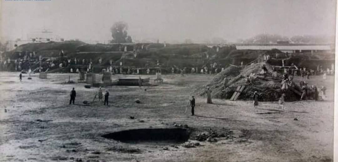 صور نادرة من وضع حجر الأساس الخاص بالمتحف المصري بالتحرير