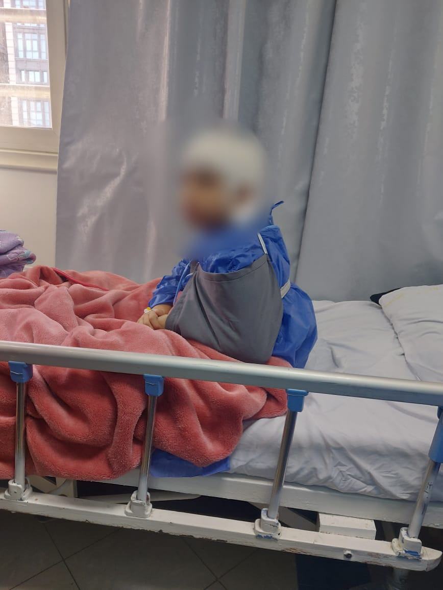 صورة الطفل عقب إجراء العملية الثانية 