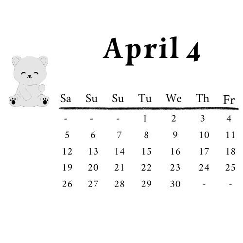 إجازات شهر أبريل 2025