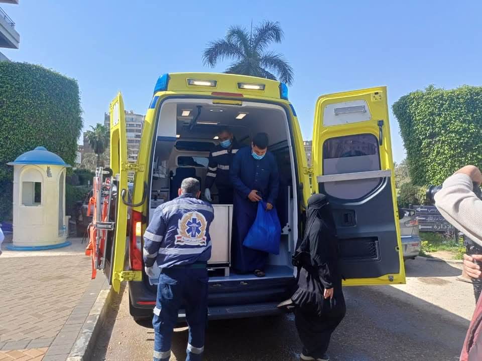 وصول إيمان ضحية رشق الحجارة على قطار بالمنوفية إلى معهد ناصر 