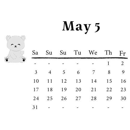 إجازات شهر مايو 2025