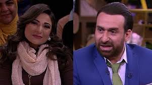 نضال الشافعي وزوجته