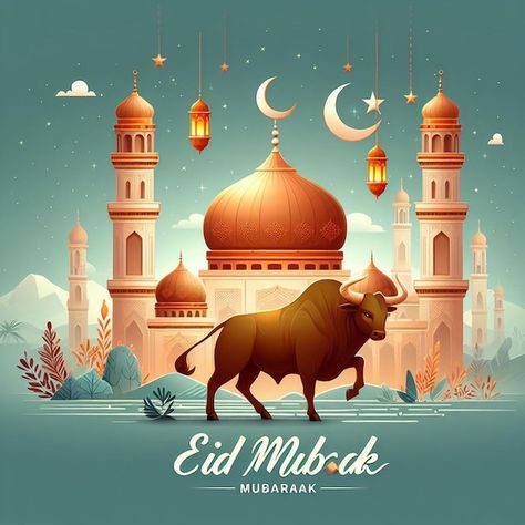 بطاقة تهنئة جاهزة لعيد الأضحى